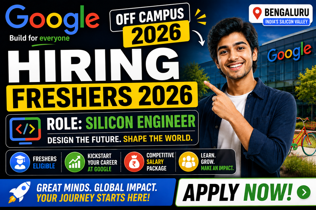 Google Off Campus 2026 Hiring Freshers For Silicon Engineer | Bengaluru