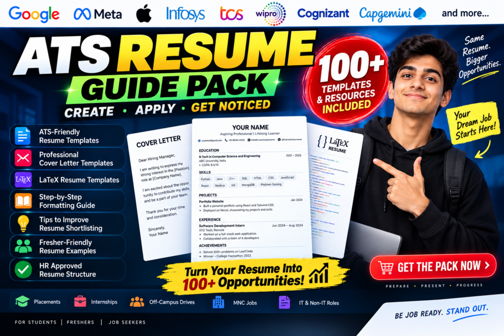 🚀 ATS Resume Guide Pack – Build a Resume That Gets Noticed