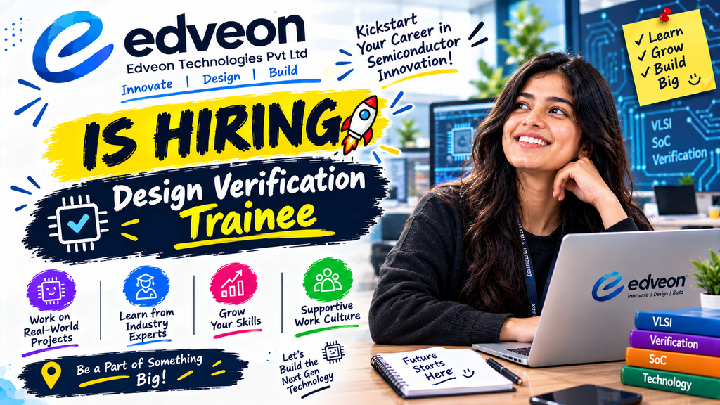 Edveon Design Verification Trainee Recruitment 2026 – Freshers