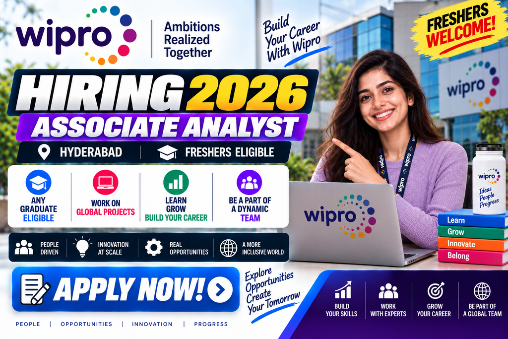 Wipro Hiring 2026 For Associate Analyst | Hyderabad