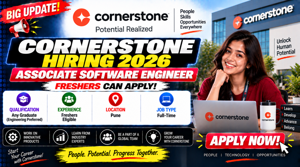 Cornerstone Hiring 2026 For Associate Software Engineer | Pune