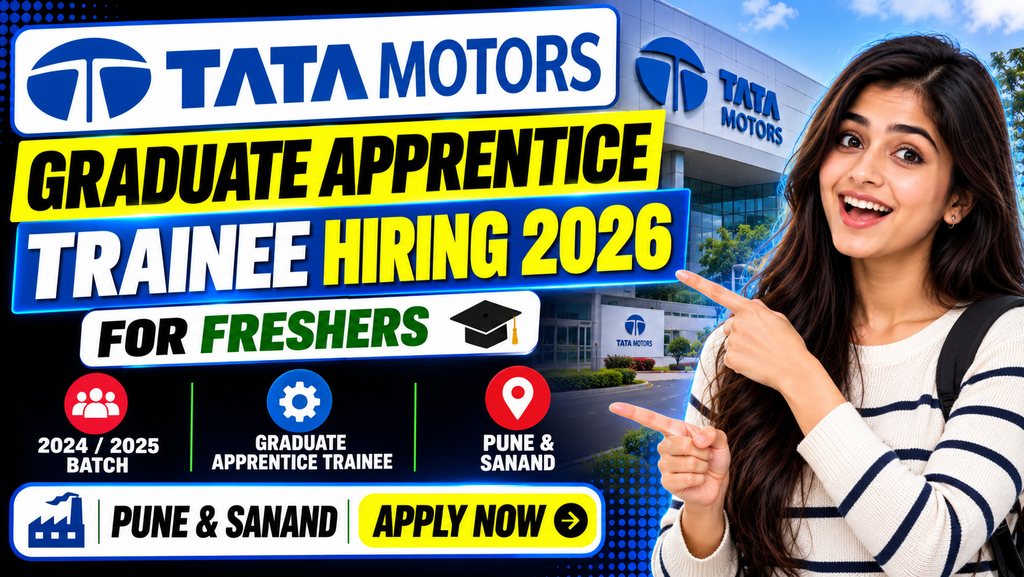 Tata Motors Hiring 2026 For Graduate Apprentice Trainee | Pune & Sanand