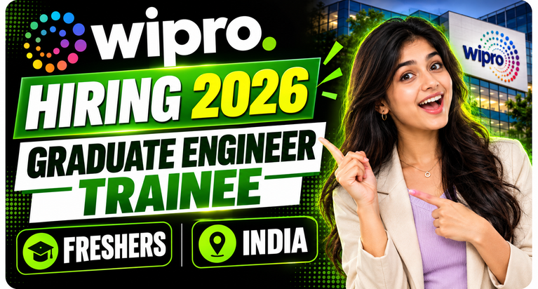 Wipro Hiring 2026 For Graduate Engineer Trainee | Freshers | India