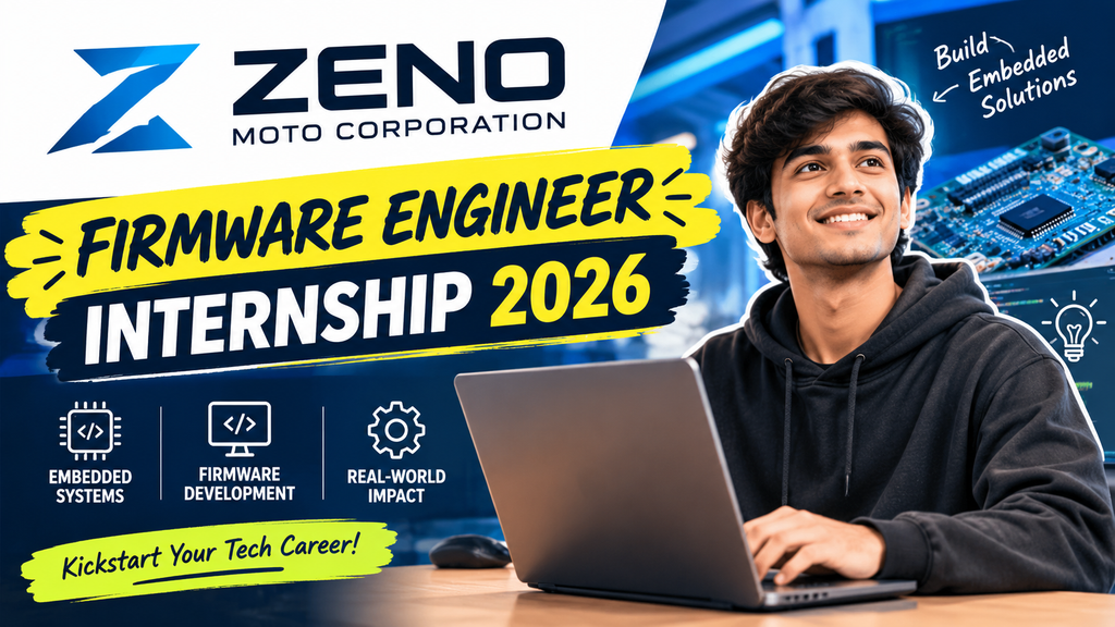 Zeno Firmware Engineer Internship 2026 – Freshers | ₹20,000 Stipend | Bengaluru