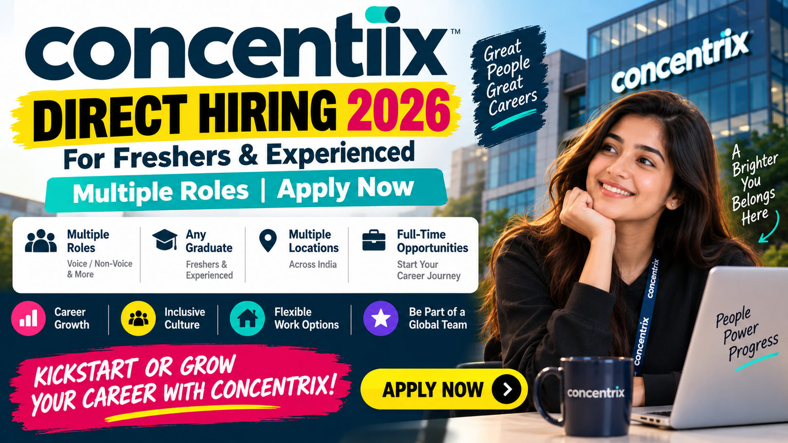 Concentrix Direct Hiring 2026 For Freshers & Experienced | Multiple Roles