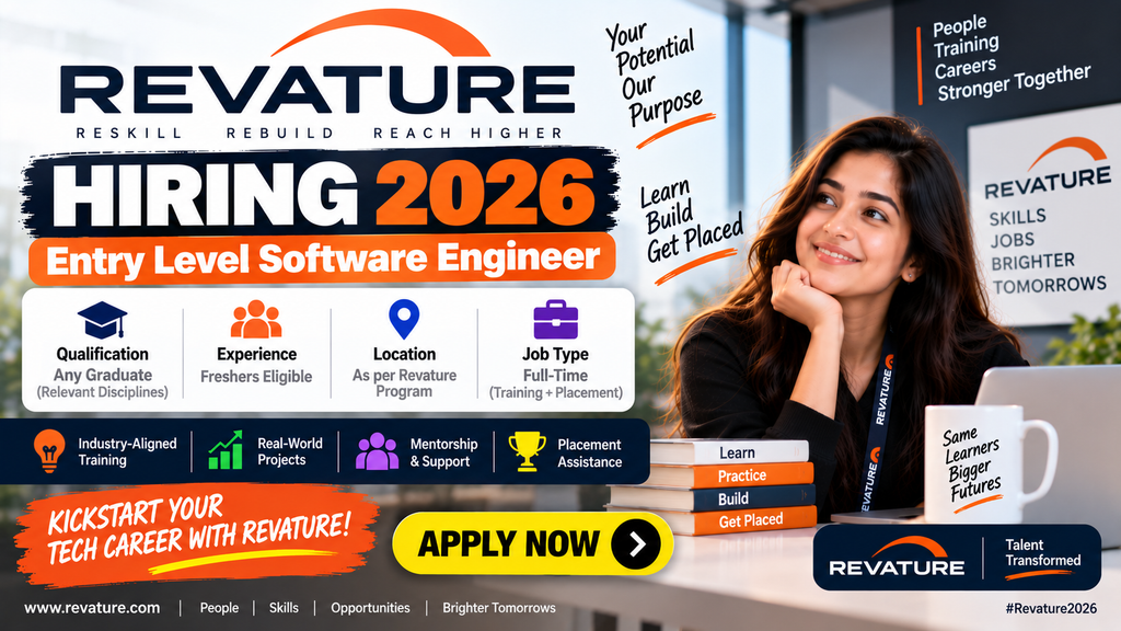 Revature Hiring 2026 For Entry Level Software Engineer