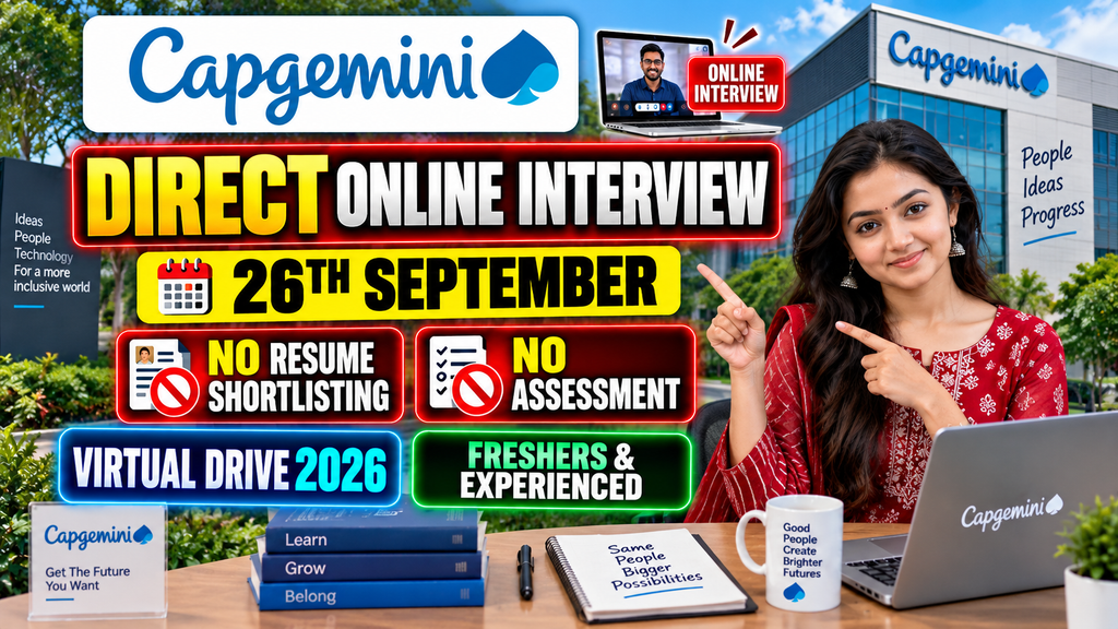 Capgemini Virtual Drive 2026 For Workday Functional & Technical Roles | Pan India