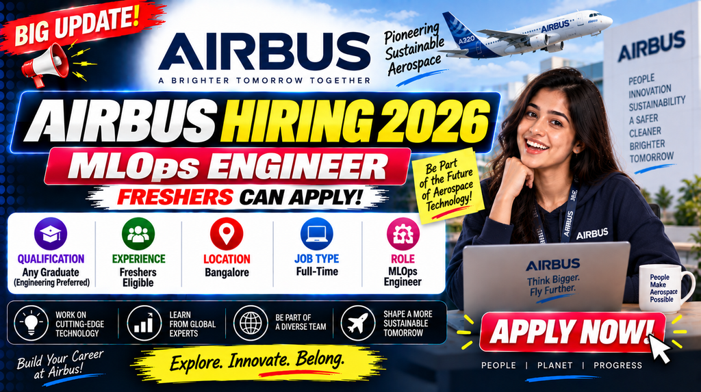 Airbus Hiring 2026 For MLOps Engineer | Bangalore