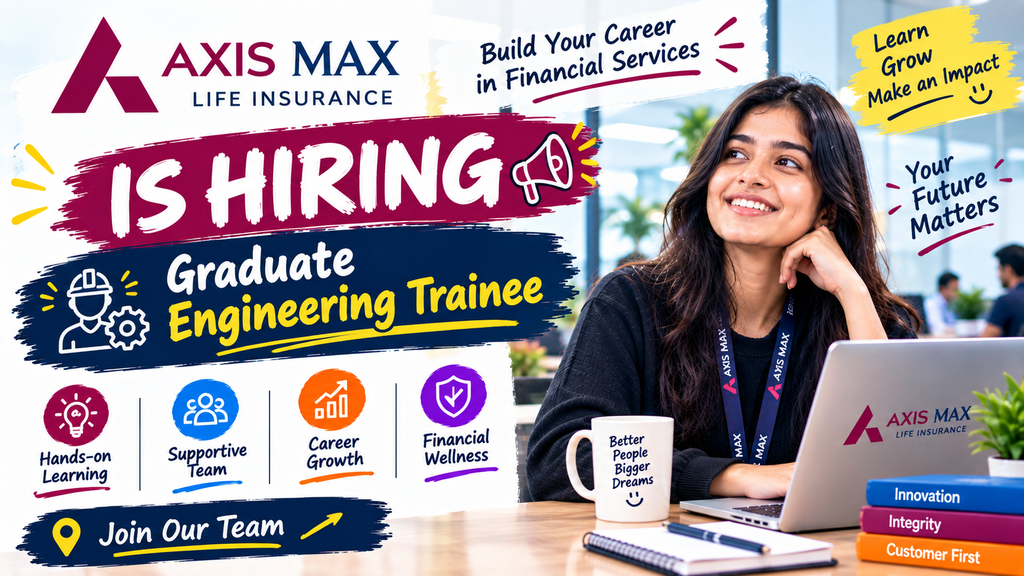 Axis Max Life Graduate Engineer Trainee Recruitment 2026 – Freshers