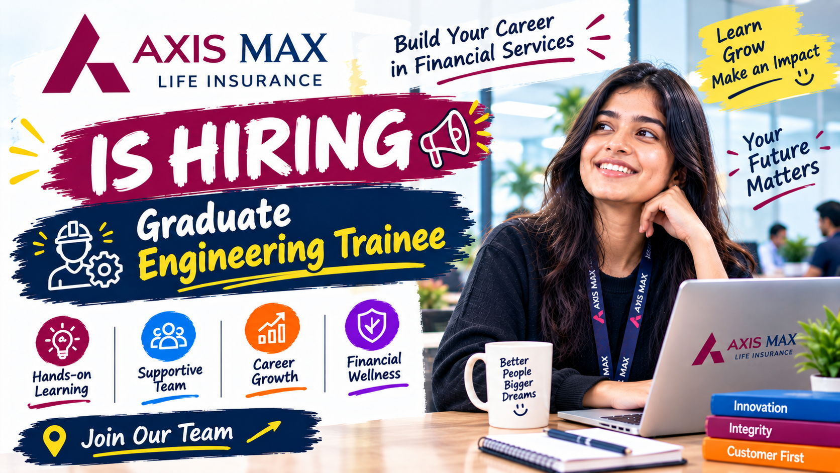 Axis Max Life Graduate Engineer Trainee Recruitment 2026 – Freshers