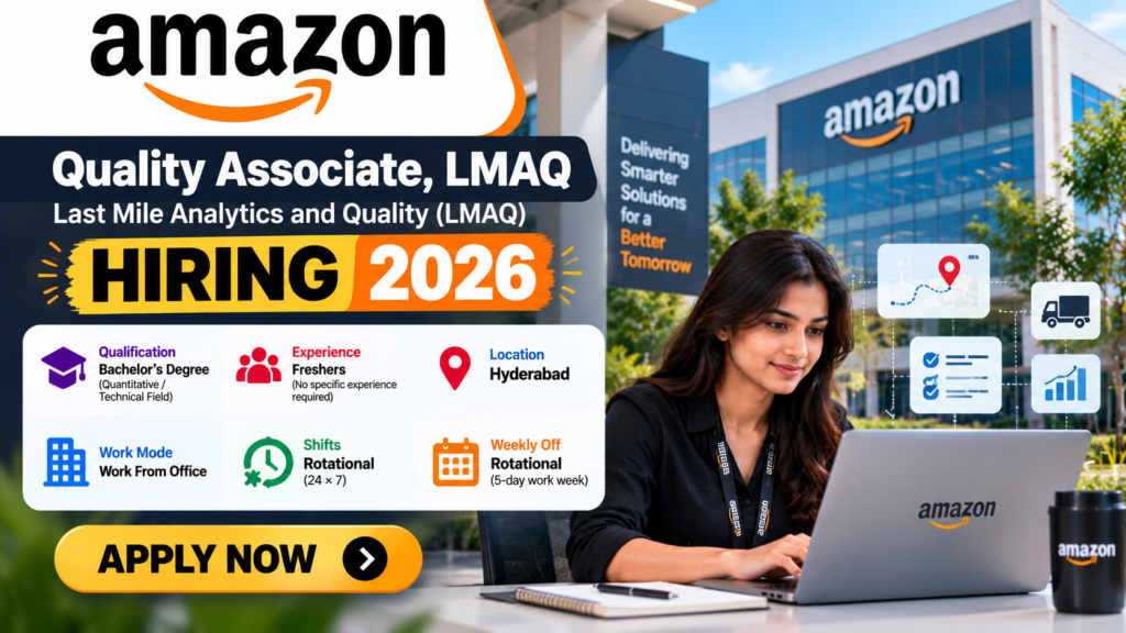 Amazon Quality Associate LMAQ Hiring 2026