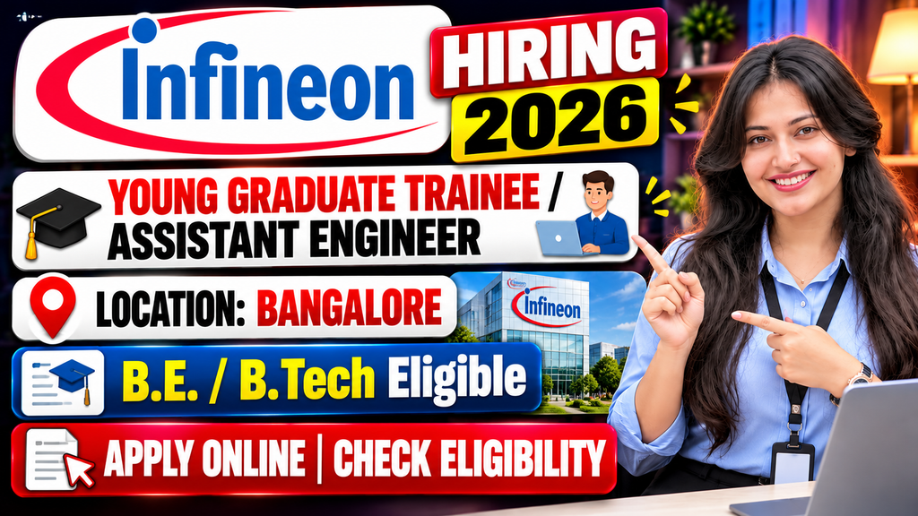 Infineon Off Campus Hiring 2026 For Young Graduate Trainee / Assistant Engineer | Bangalore