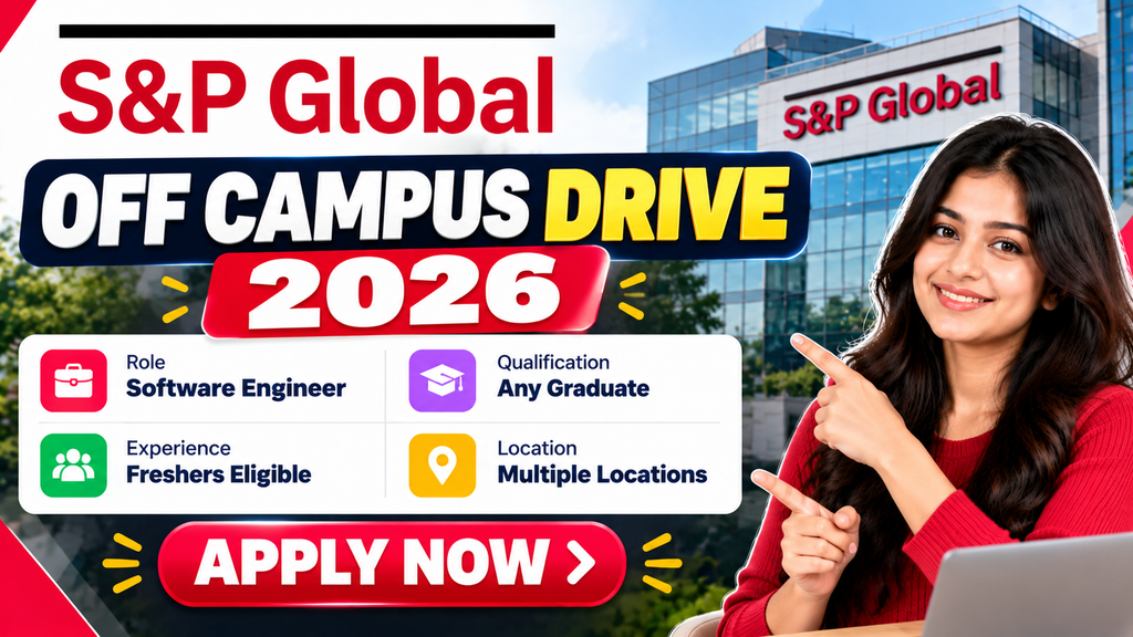 S&P Global Off Campus Drive 2026 Hiring Software Engineer | Freshers | Multiple Locations