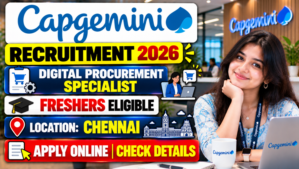 Capgemini Recruitment 2026 Hiring Freshers