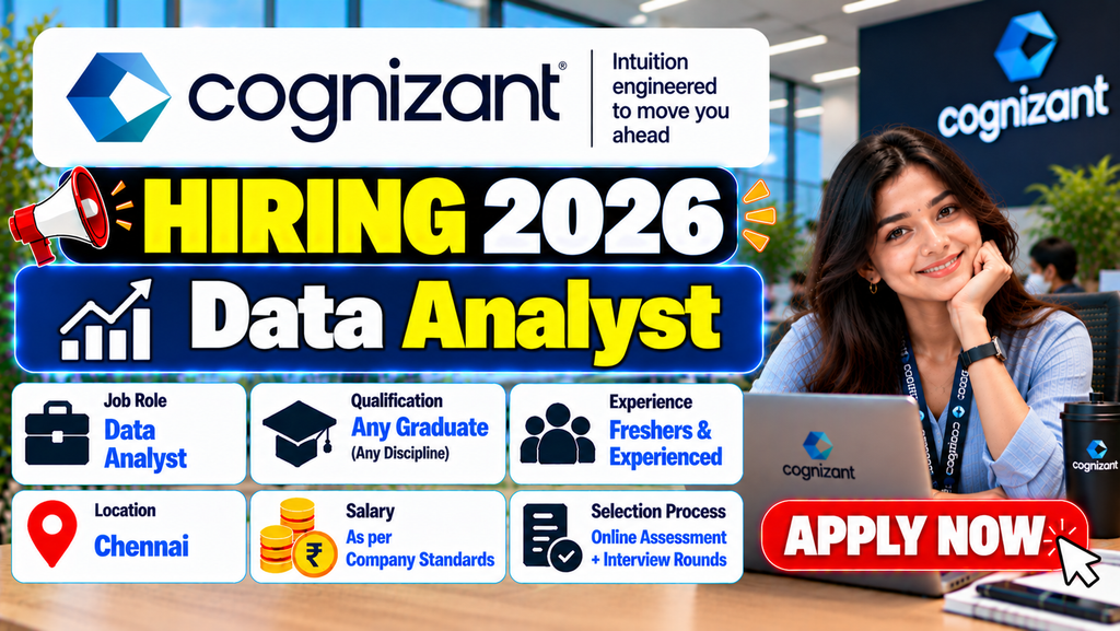 Cognizant Hiring 2026 For Data Analyst