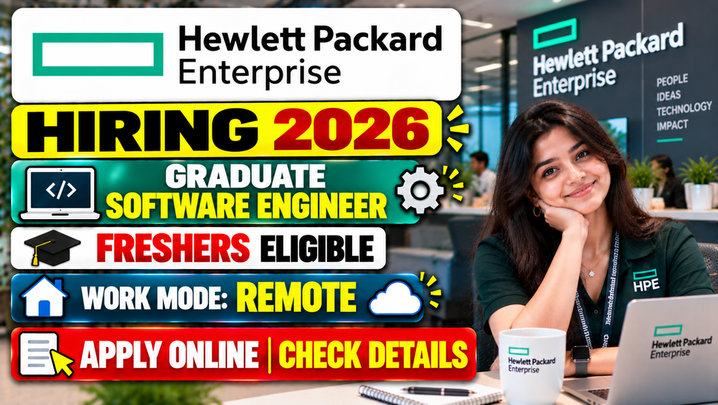 HPE Hiring 2026 For Graduate Software Engineer