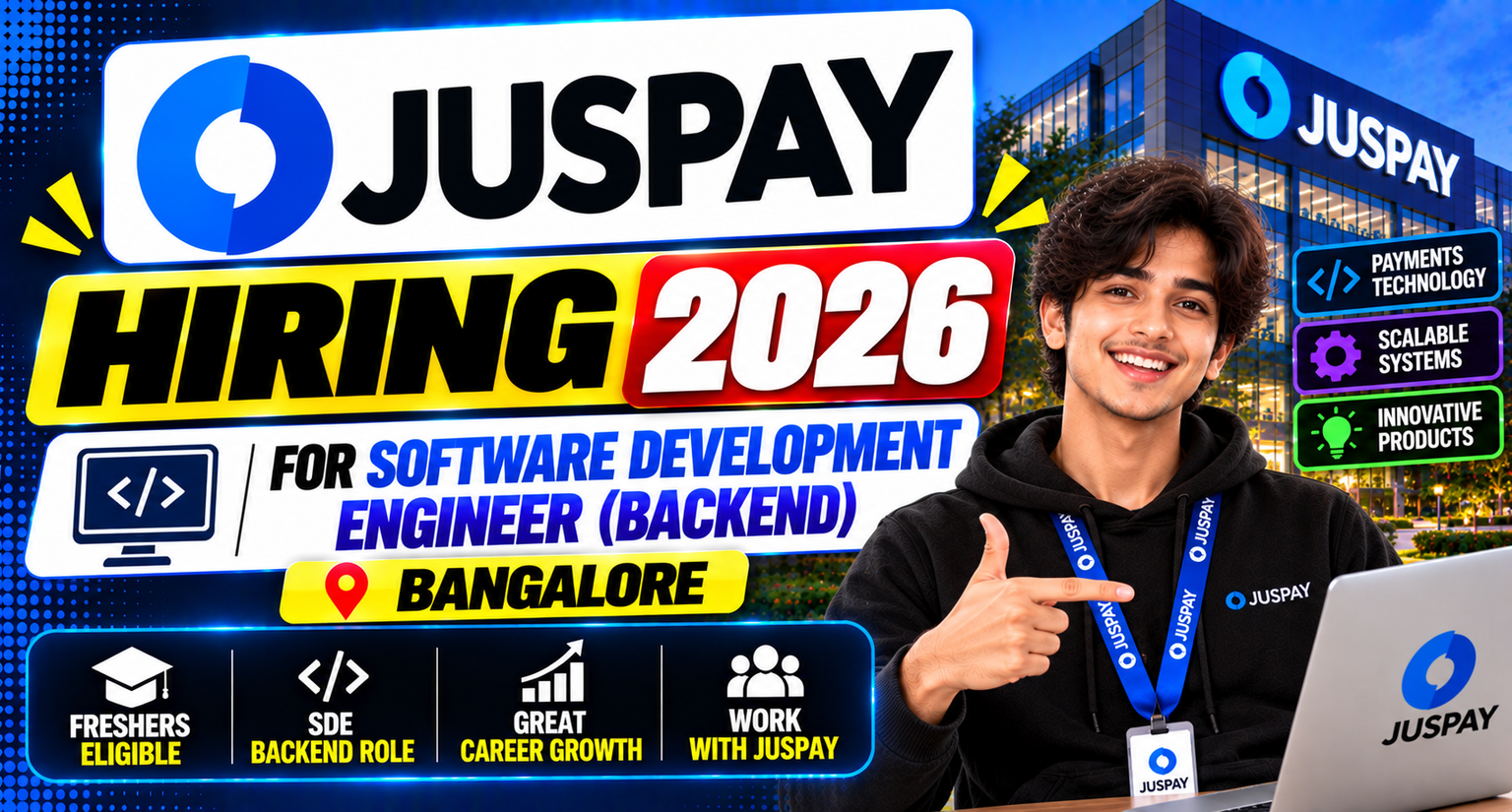Juspay Hiring 2026 For Software Development Engineer Backend | Freshers ...