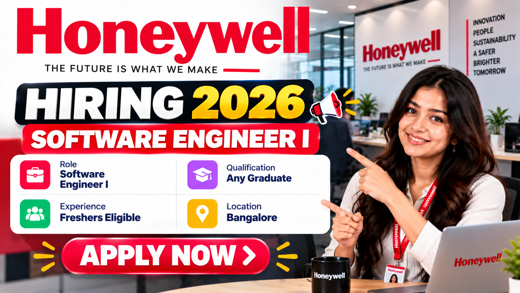 Honeywell Hiring 2026 For Software Engineer I | Freshers | Bangalore