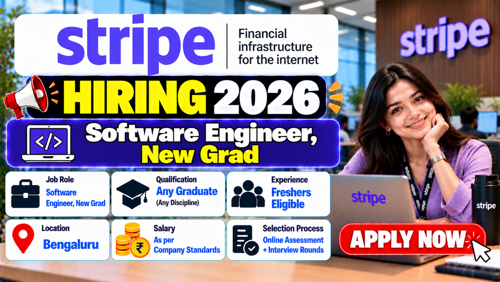Stripe Hiring 2026 For Software Engineer, New Grad | Bengaluru
