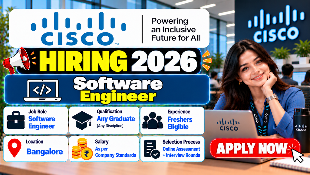 Cisco Hiring 2026 For Software Engineer