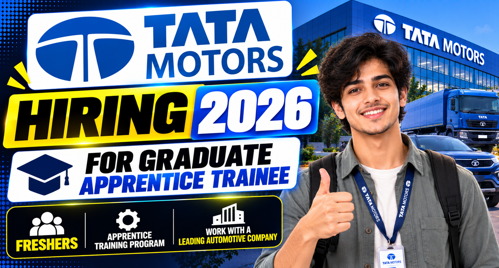 Graduation Interview Tata Motors Hiring 2026 For Graduate Apprentice Trainee | Freshers