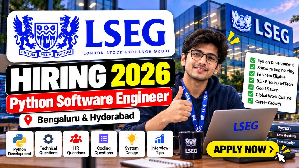 LSEG Hiring 2026 For Python Software Engineer