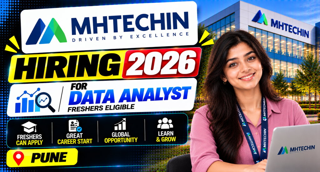 MHTECHIN Recruitment 2026 Hiring Freshers For Data Analyst | Pune